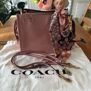 Coach 1941 Rogue Peony with Bag Charm and Twilly